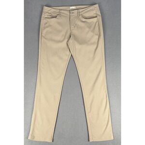 Tasc Performance Mens 34x32 Beige Khaki Motion Pants Tailored Bamboo Blend Golf